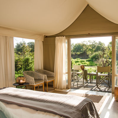 Simbavati Safari Lodges - RiverLodge Interior Bedroom Suite with deck views